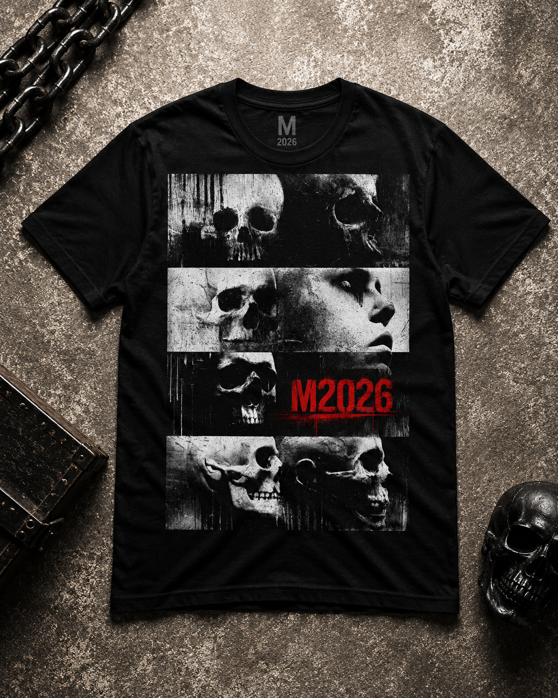 Skull Collage Tee